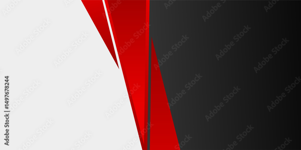Obraz premium Corporate concept red black grey contrast background. Vector graphic design