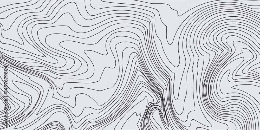 Obraz premium Topographic map lines background. Abstract vector illustration.