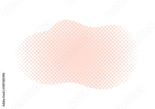 流体シェイプ　カラーハーフトーン　ピンク
Fluid Shape Color Halftone Pink