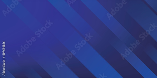 Abstract diagonal geometric lines on blue background. Future concept digital technology. Suit for business, website, corporate, poster, presentation, cover, flyer, brochure, banner