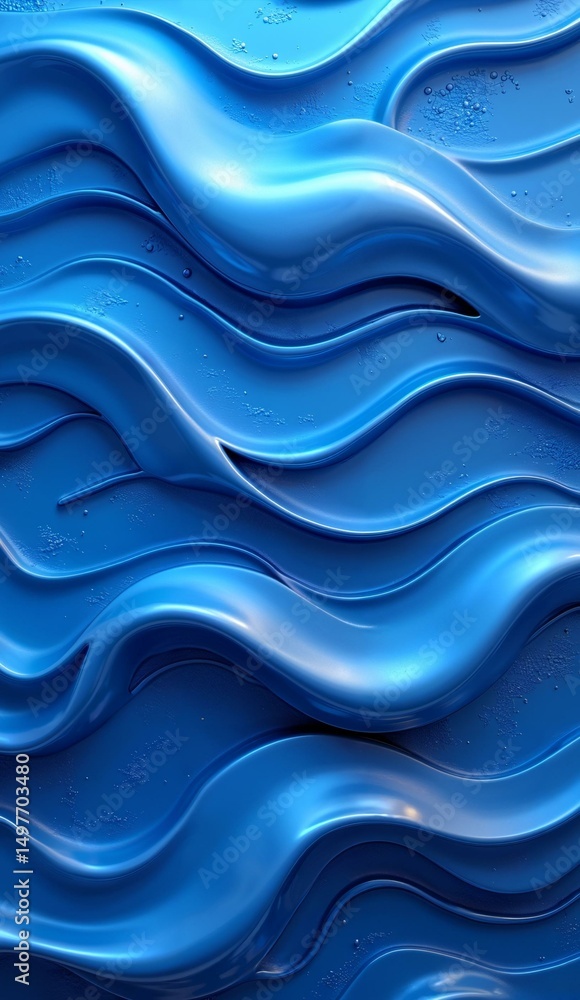 Abstract Blue Wavy Texture Abstract Blue Wavy Texture