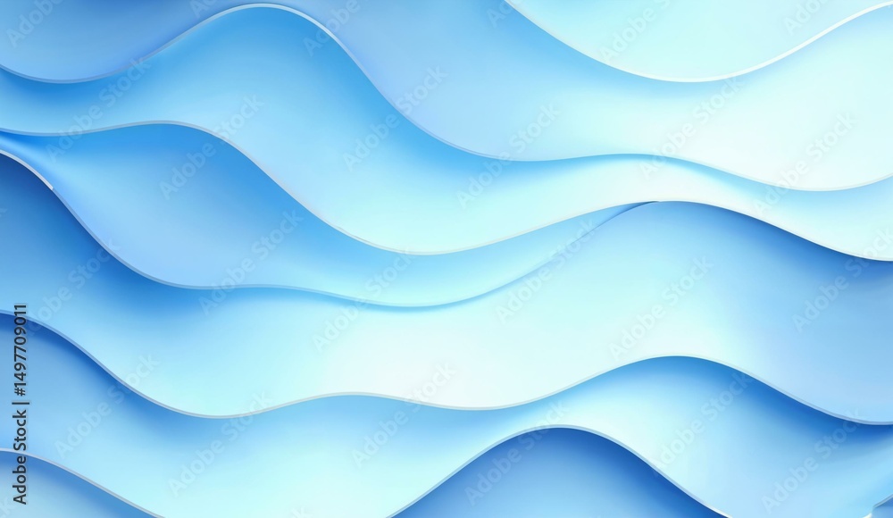 Abstract Blue Wavy Layers Background Abstract Blue Wavy Layers Background