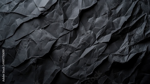 Wallpaper Mural Dark Crinkled Paper Texture. Torontodigital.ca