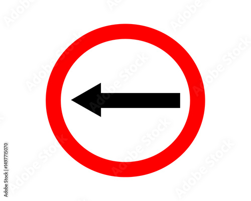Free Download Left Turn Only Sign - GFXLoad