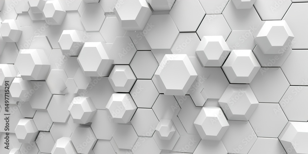 Abstract monochrome hexagons background Abstract monochrome hexagons background