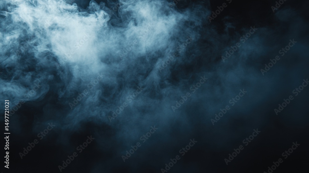 Blue Smoke Abstract Background. Blue Smoke Abstract Background.