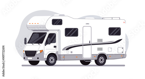 Modern Recreational Vehicle (RV) Illustration