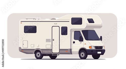 Modern Recreational Vehicle (RV) Illustration