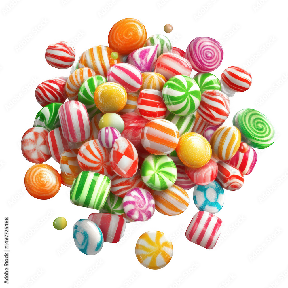 Fototapeta premium Colorful candy pile image