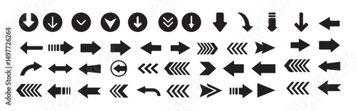 Arrows UI isolated icons set. Lock and unlock icon design vector circle template. vector icon flat design for , symbol, logo, icon, sign, app, Victor illustration, eps 10.