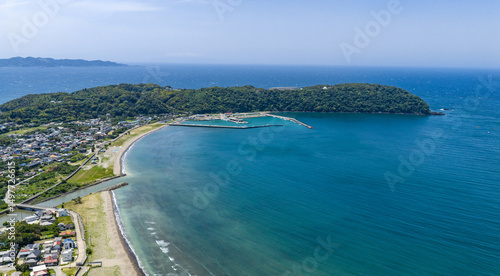 Coastal Town and Fishing Harbor on the Southern Boso Peninsula, Chiba, Japan