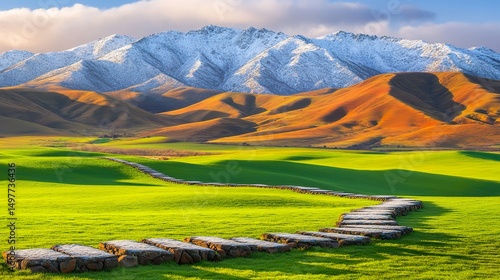 Breathtaking Alpine Meadow Landscape