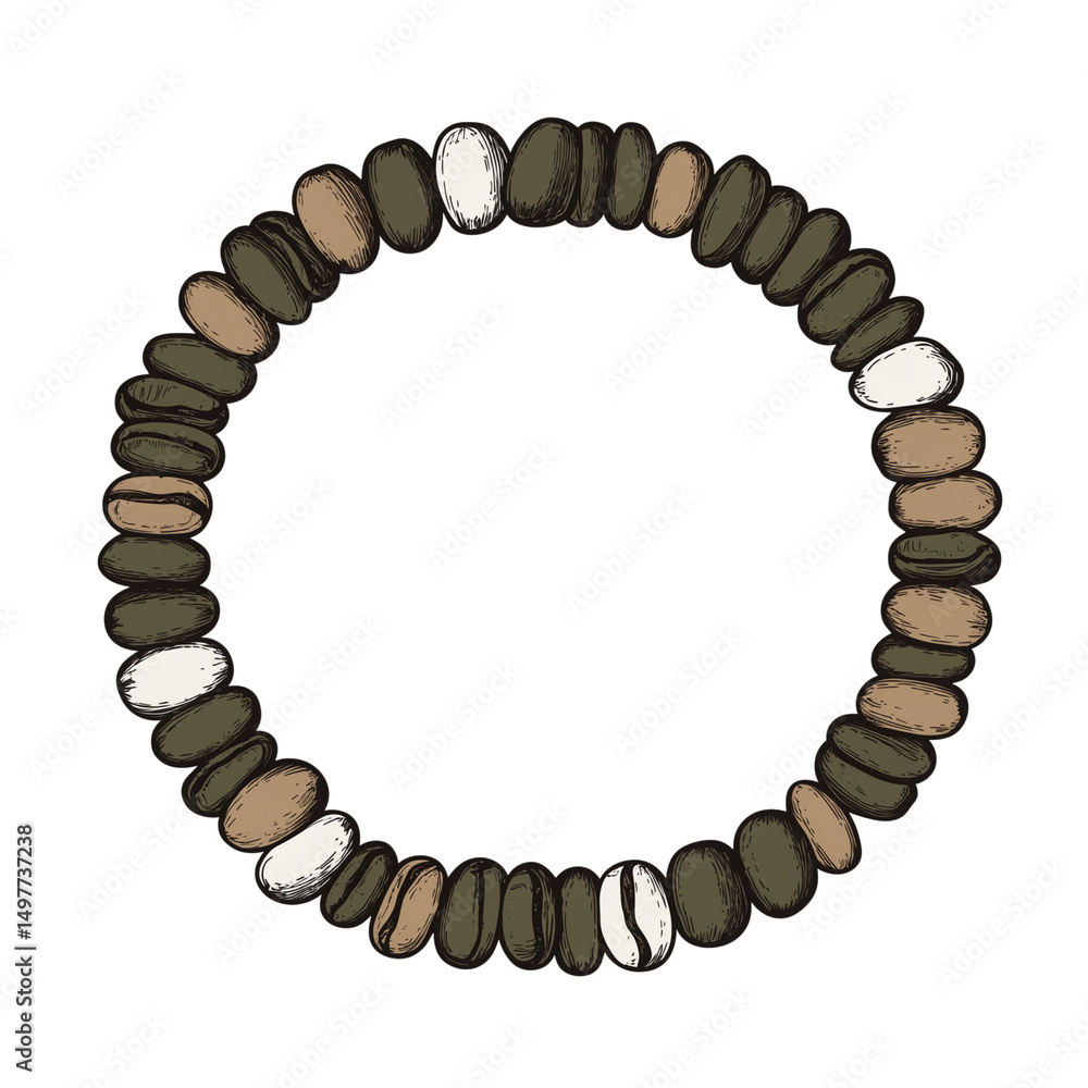 Obraz premium Boho Coffee Dreams Number Icon