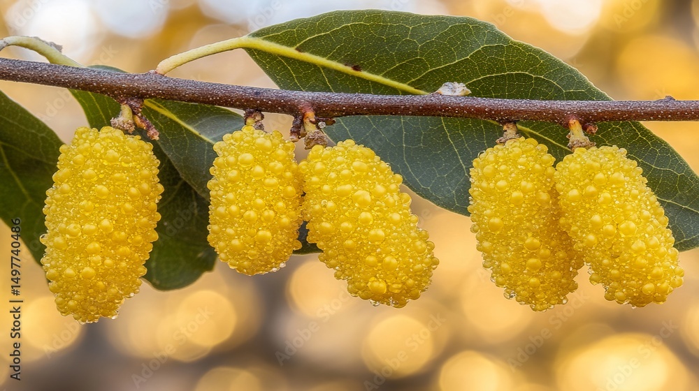Obraz premium Osmanthus Flowers in Golden Sunlight