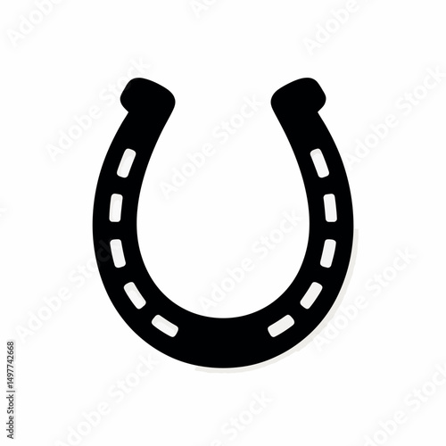 horseshoe vector illustration.