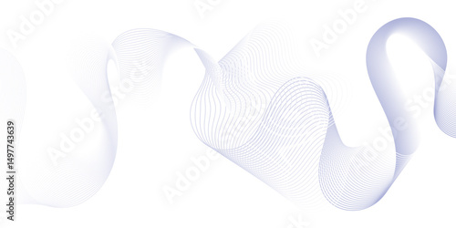 clourfol abstract technology wavy curve lines background.Abstract white and grey geometric smoky blend liens background. Vector illustration.

