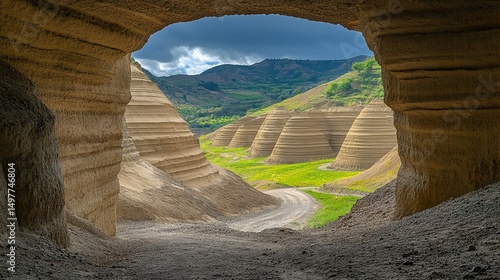 Desert Rock Arch Landscape