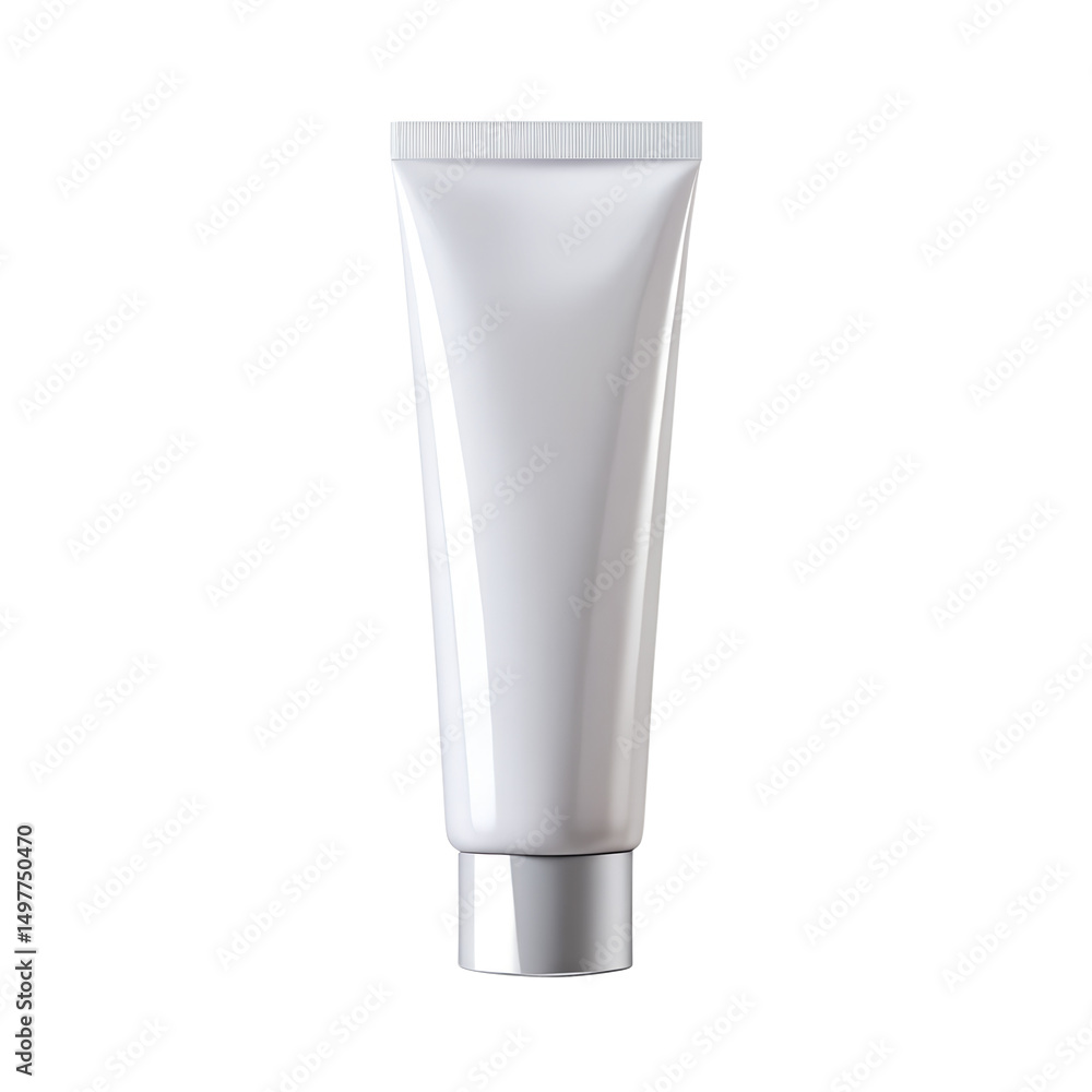 Minimal White Cosmetic Tube for Cream or Gel Minimal White Cosmetic Tube for Cream or Gel