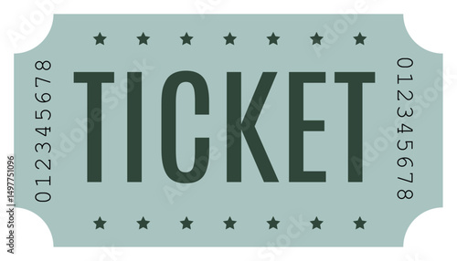 Ticket, Admit one ticket, Vintage Ticket