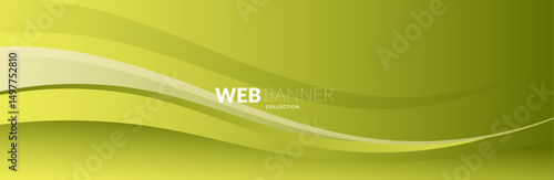 Abstract green background with waves