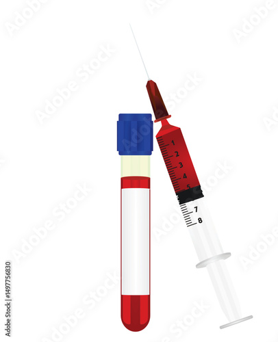 Blood sampling for lab. vector