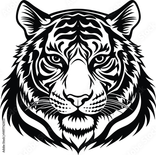 tiger head vector