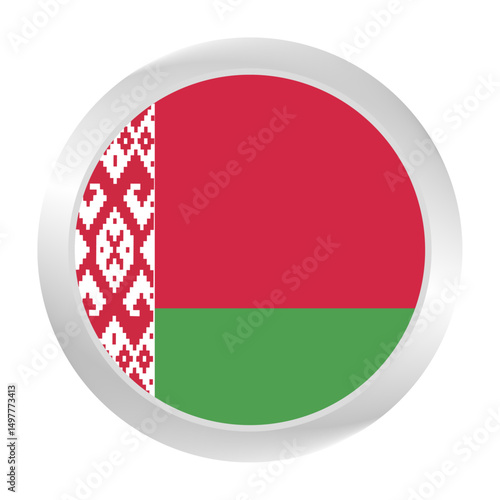 Free Download Flag of Belarus. Circle flag icon logo. Round flag. Flag icon. Standard color.  - GFXLoad