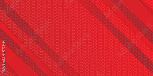 Light red vector template with geometrical abstract background. Vertical red stripes background. Seamless and repeating pattern. Editable template. Simple repeat ornament. Vector illustration. 