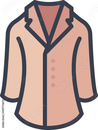 Long coat icon
