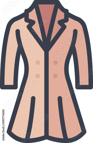 Long coat icon