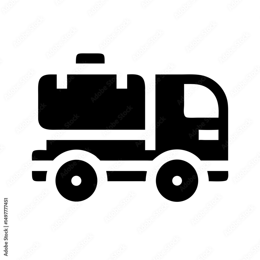 Military fuel tanker icon, for logistics and transportation designs Military fuel tanker icon, for logistics and transportation designs