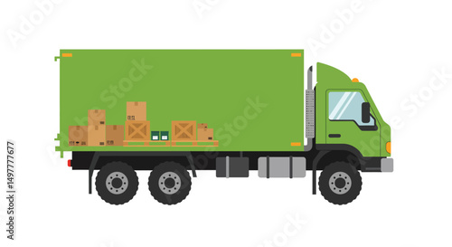  Delivery Truck with Cargo
