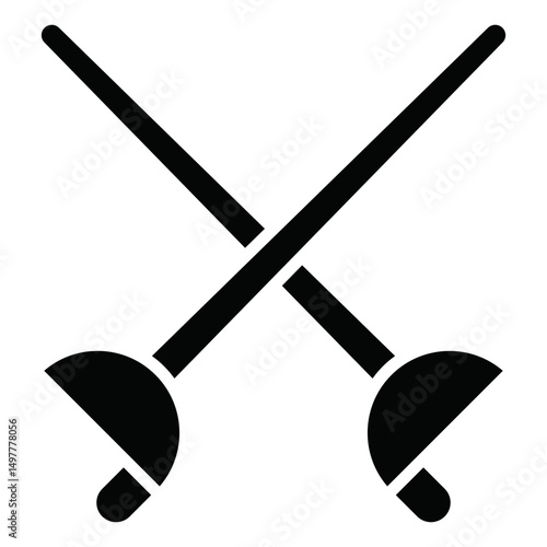 Fencing Sports Icon