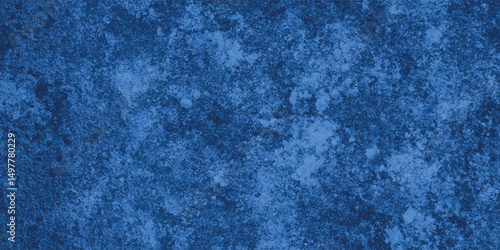 Deeply emotional abstract blue painting with central point of light emerging from darkness

