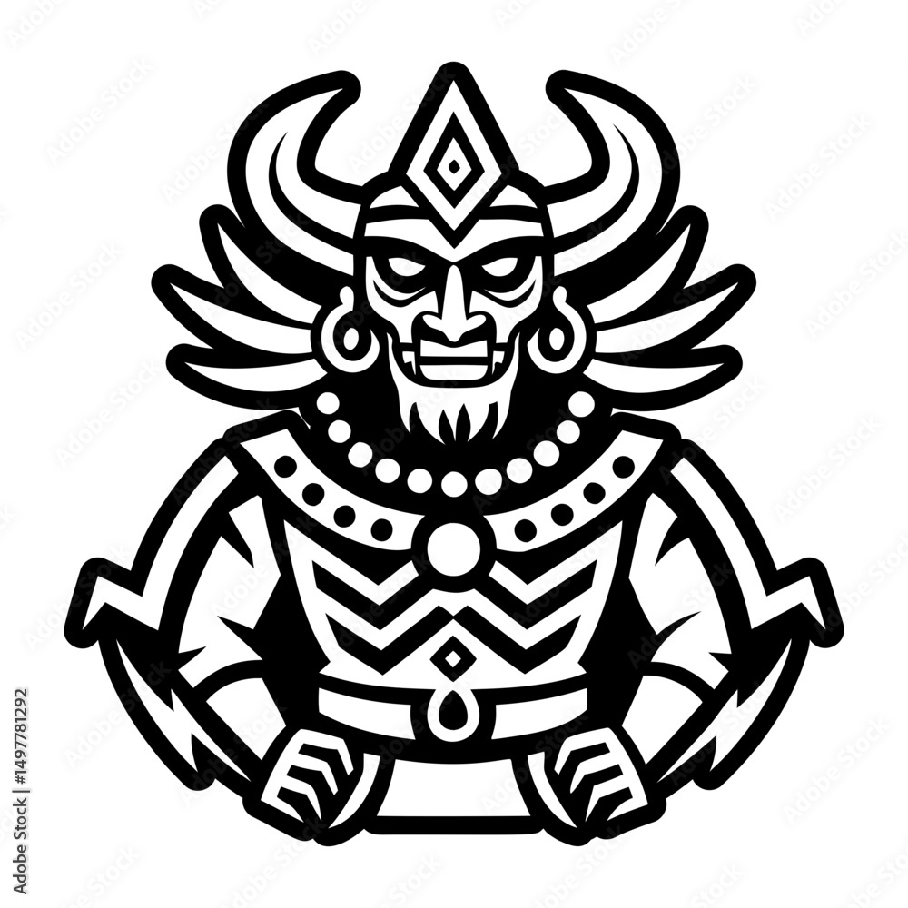 Fototapeta premium A glyph style icon of patecatl