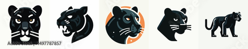 Vector of a black panther
