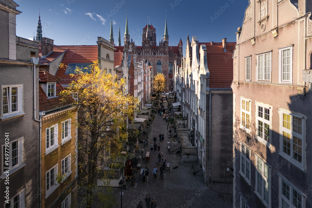 Naklejka premium street in venice
