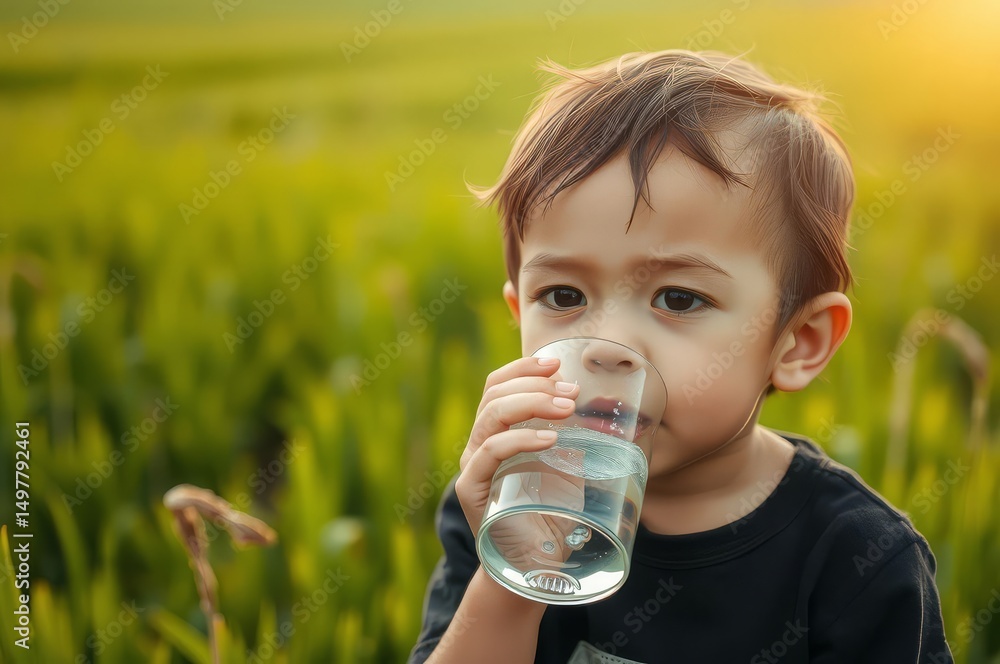 Child Drinking Water Child Drinking Water