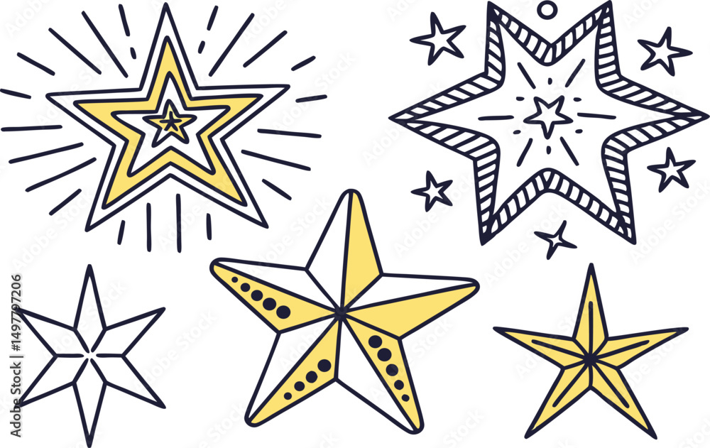 Obraz premium vector illustration of a star
