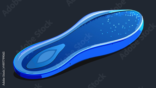 Wallpaper Mural Abstract Blue Shoe Sole Design Insole Illustration Torontodigital.ca
