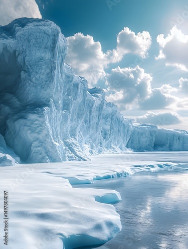 High-definition photography of glaciers