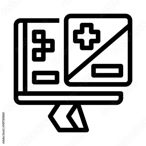 icon brightness with style outline