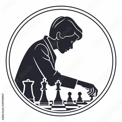 Strategic chess player concentrated game competition strategy