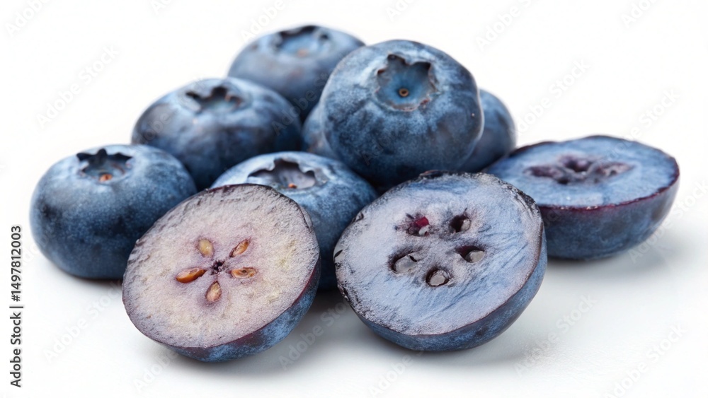 Obraz premium blueberries on white background