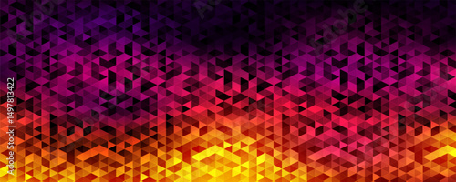 Orange Grid Mosaic Background, Creative Design Templates