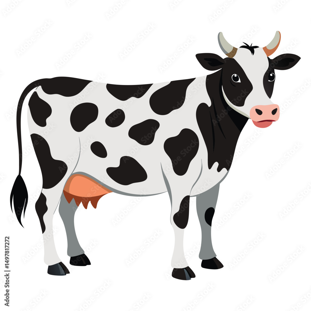 Fototapeta premium Spotted cow