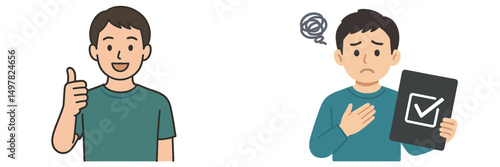 Expressions of joy and concern during personal decision-making moments