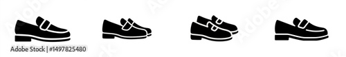 Stylish loafers displayed in a row highlighting modern footwear design and versatility for various occasions
