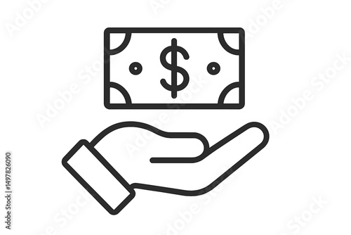 Hand holding a dollar bill symbolizes financial transactions and value exchange in daily life