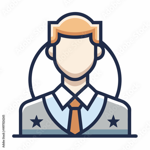 vector illustration of business man